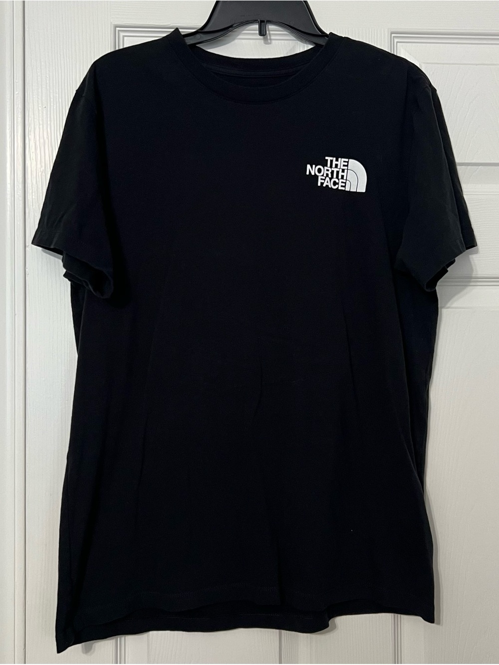 The North Face Black Crewneck T-Shirt with White Logo
